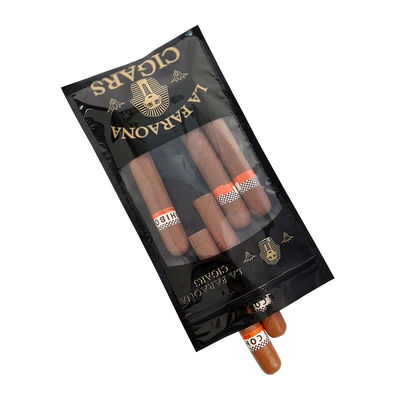 Custodia da viaggio per sigari in pelle di lusso personalizzata con umidificatore, borsa umidificatore portatile foderata in cedro, busta con chiusura a zip per il controllo dell'umidità