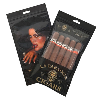 Custodia da viaggio per sigari in pelle di lusso personalizzata con umidificatore, borsa umidificatore portatile foderata in cedro, busta con chiusura a zip per il controllo dell'umidità