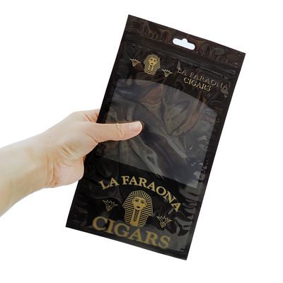 Custodia da viaggio per sigari in pelle di lusso personalizzata con umidificatore, borsa umidificatore portatile foderata in cedro, busta con chiusura a zip per il controllo dell'umidità