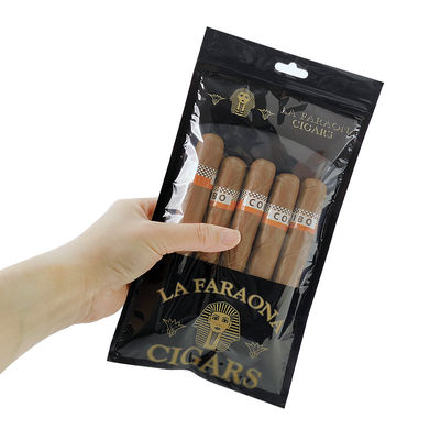 Custodia da viaggio per sigari in pelle di lusso personalizzata con umidificatore, borsa umidificatore portatile foderata in cedro, busta con chiusura a zip per il controllo dell'umidità