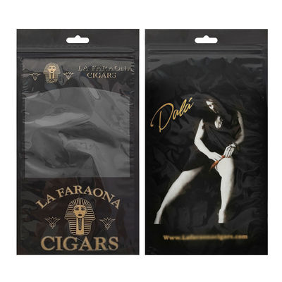 Custodia da viaggio per sigari in pelle di lusso personalizzata con umidificatore, borsa umidificatore portatile foderata in cedro, busta con chiusura a zip per il controllo dell'umidità