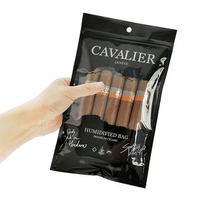Borsa idratante per sigari portatile Borsa di plastica per sigari all'ingrosso Borsa idratante per sigari nuova arrivata
