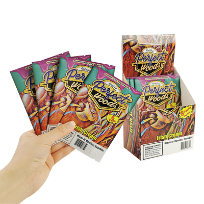 Logo personalizzato Foglio di sigillo termico Sacchetto Mylar Umidità Tabacco Imballaggio Zip Umidore di plastica Sigaro Ziplock Sacchetti