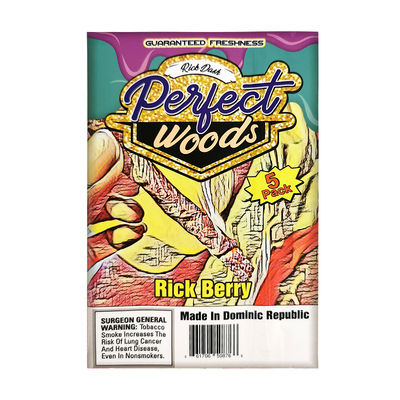 Confezione di vendita diretta in fabbrica Borsa per sigari in materiale di tabacco dorato Busta di plastica con alta qualità