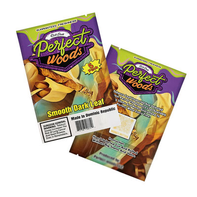 Logo personalizzato Foglio di sigillo termico sacchetto Mylar umidità tabacco imballaggio cerniera umido di plastica sigaro cerniera sacchetti di umidità sigaro