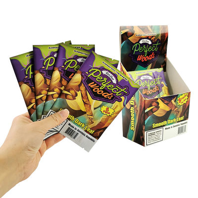 Logo personalizzato Foglio di sigillo termico sacchetto Mylar umidità tabacco imballaggio cerniera umido di plastica sigaro cerniera sacchetti di umidità sigaro