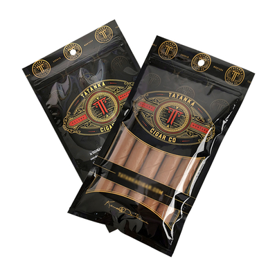 Impressione su misura Plastico a mano di rotolamento accessori per il fumo Tasse di viaggio per sigari di tabacco su misura per sacchetti di imballaggio