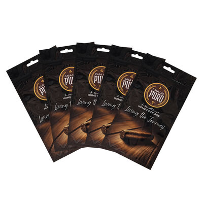 Busta per imballaggio con chiusura a zip in plastica stampata personalizzata con cerniera per sigari, tabacco e sigari Mylar