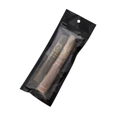 Sacchetti per sigari richiudibili in Mylar personalizzati con chiusura a zip, accessori per fumare a mano in plastica, buste per l'imballaggio per l'umidificazione degli alimenti