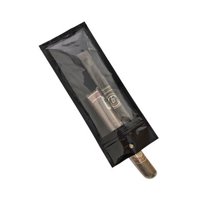 Sacchetti per sigari richiudibili in Mylar personalizzati con chiusura a zip, accessori per fumare a mano in plastica, buste per l'imballaggio per l'umidificazione degli alimenti