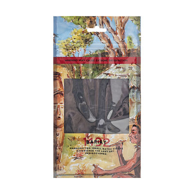 Logo Custom Cigar Humidifier Pouch con la chiari finestra/chiusura lampo/Hang Hole
