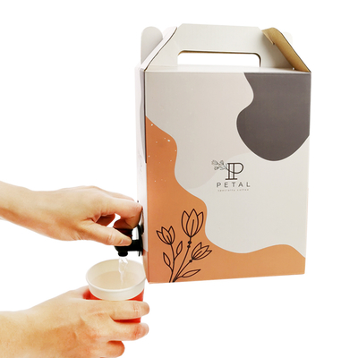 1L/2L/3L Custom Coffee Box Sacchetto monouso per caffè in scatola con distributore a valvola