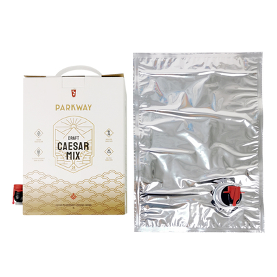 Sacchetto BIB usa e getta personalizzato da 1L 1,5L 2 litri 3L 5L 96OZ in scatola con erogatore per tè, succo, caffè da asporto in confezione di cartone