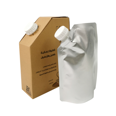 Sacchetto per bevande usa e getta con manico da 1L/2L/3L/5L, sacca per vino con valvola, erogatore per scatola di caffè