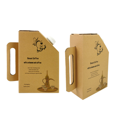 Sacchetto per bevande usa e getta con manico da 1L/2L/3L/5L, sacca per vino con valvola, erogatore per scatola di caffè