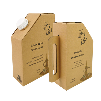 Sacchetto per bevande usa e getta con manico da 1L/2L/3L/5L, sacca per vino con valvola, erogatore per scatola di caffè