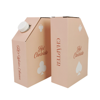 Custom 1L 1.5L 2Liter 3L 5L 96OZ BIB BAG Disposable Bag in Box TeaJuice Coffee to Go Paper Box Package with Dispenser