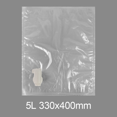 Custom Transparent BIB 3l 5l 10l 20l Plastic Tap Bag Drinking Water Wine Juice Bag in Box Dispenser With Butterfly Valve Vitop