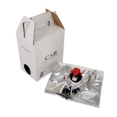 Sacchetto Bag-in-Box a facile erogazione con beccuccio e senza maniglia per imballaggi versatili