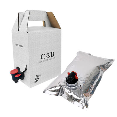 Sacchetto Bag-in-Box a facile erogazione con beccuccio e senza maniglia per imballaggi versatili