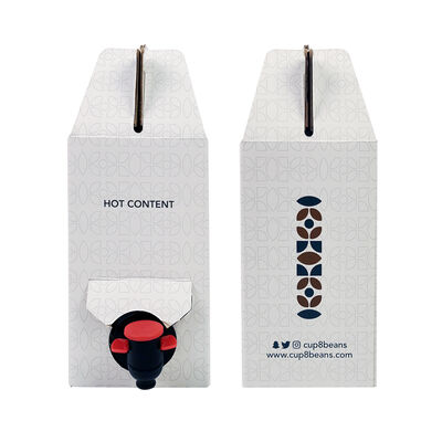 Sacchetto Bag-in-Box a facile erogazione con beccuccio e senza maniglia per imballaggi versatili