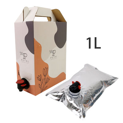 Sacchetto con beccuccio Bag in Box Certificato ISO/SGS Ecc. per un'erogazione facile e soluzioni di imballaggio ecologiche