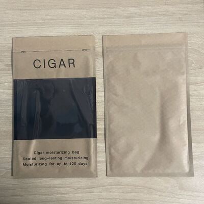 Ziplock Design Sacchetti umido per sigari leggeri e compatti con MOPP VMPET Struttura di materiale PE per la protezione dei sigari