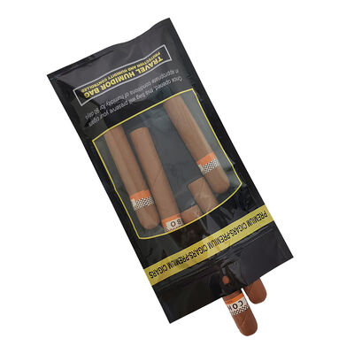 Sacchetti per umidificatori di sigari di medie dimensioni progettati con chiusura a chiusura a cravatta realizzati in materiale 009mm che forniscono una soluzione di stoccaggio per mantenere sigari e freschezza