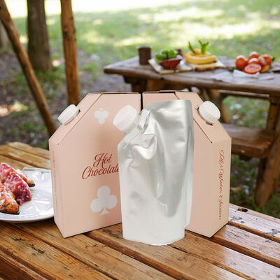 Square Bag In Box Without Tap With Handle Sturdy Packaging per applicazioni industriali di movimentazione di liquidi