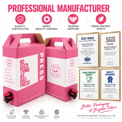 Sistemi Bag in Box Personalizzati che Offrono Caratteristiche Durevoli, Resistenti alle Perdite e Facili da Usare