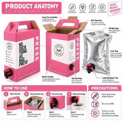 Sistemi Bag in Box Personalizzati che Offrono Caratteristiche Durevoli, Resistenti alle Perdite e Facili da Usare