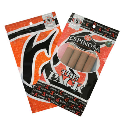 Busta per sigari in plastica personalizzata trasparente, busta con zip per tabacco e sigari, busta per imballaggio e conservazione sigari in plastica