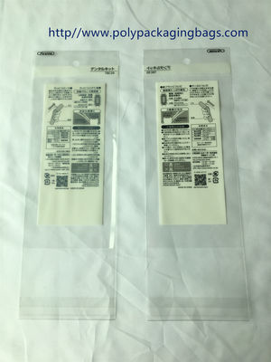 L'abitudine BOPP plain i vestiti trasparenti di plastica della camicia della borsa che imballano la poli borsa autoadesiva per abbigliamento, regali, cancelleria