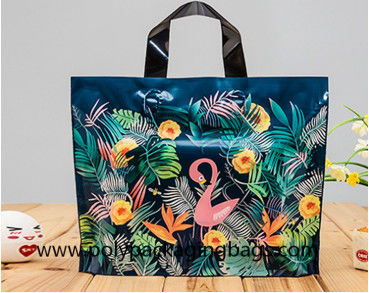 sacchetto di plastica biodegradabile della maniglia di 0.12mm per acquisto